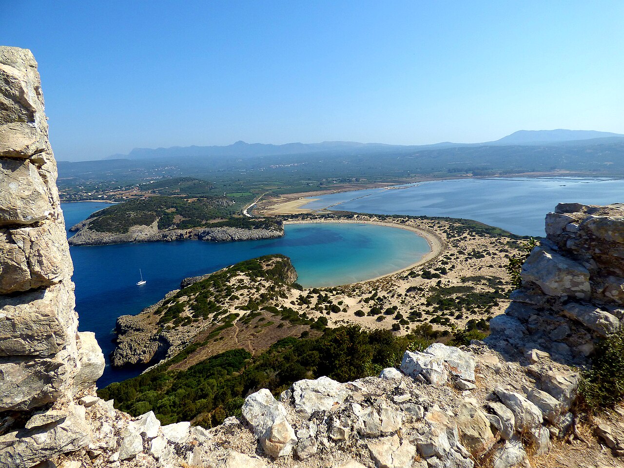 Voidokilia beach and Gialova lagoon in Messinia